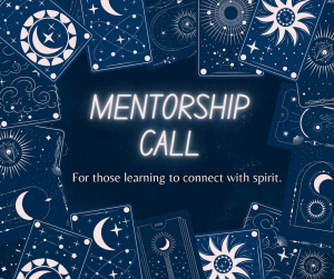 Spiritual mentorship session with evidential medium teaching psychic development and mediumship skills